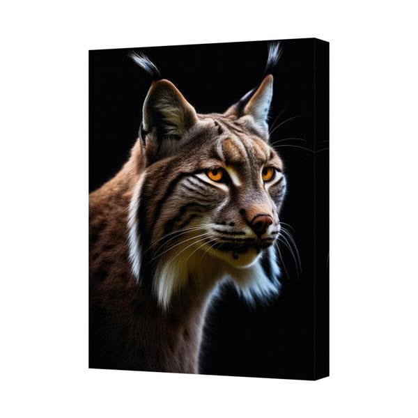 Benjamin Tate Design Lynx Portrait Canvas Wall Art Print Wildlife Home Decor