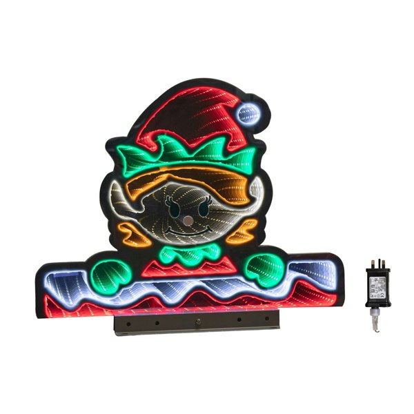 Samuel Alexander 40cm Light up Christmas Elf Girl Infinity Decoration with LEDs