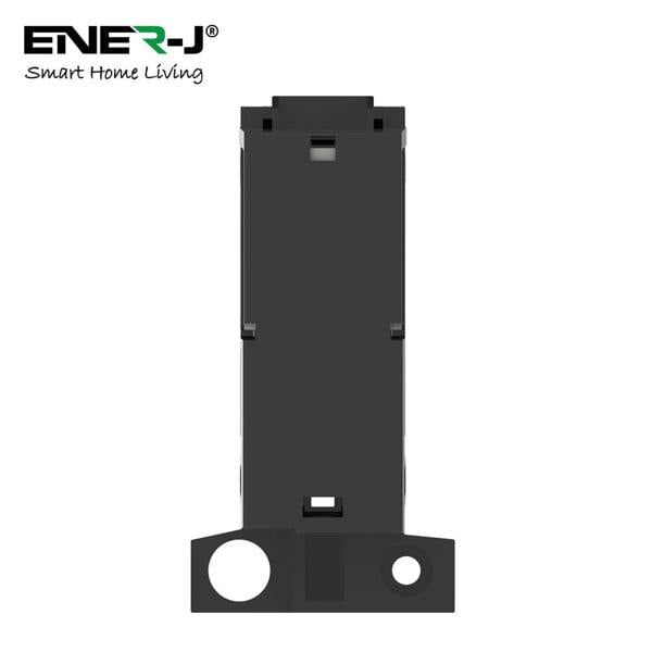ENER-J 1 Gang Wireless Kinetic Switch, CLICK Minigrid Style, Black Body (PRO Series)