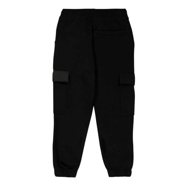 Hugo Childrens/Kids Patch Flap Pocket Regular Jogging Bottoms - Black - 