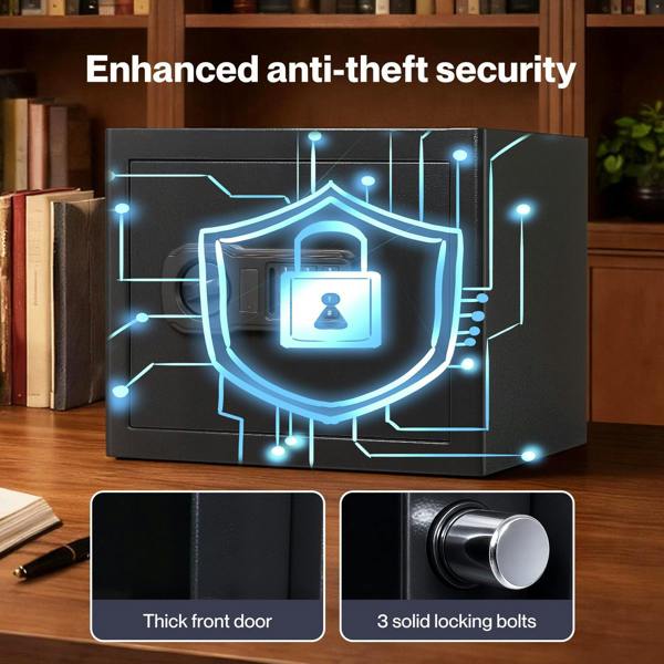 Levede Safe Fireproof Security Box Home Office Cash Lock Deposit Password 31L