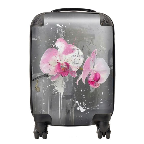 Warren Reed Pink Orchids Splashart Suitcase