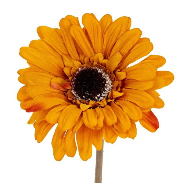 Hill Interiors Soft Gerbera Gerbera Artificial Flower - Orange - 