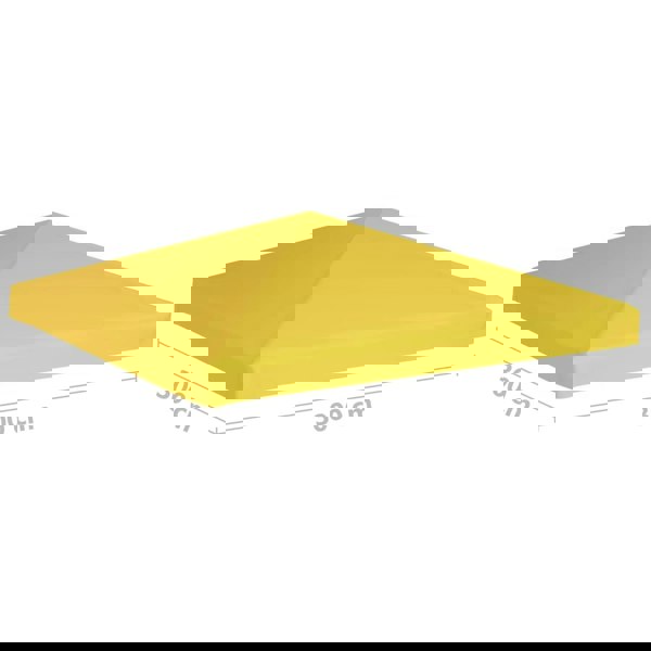 Berkfield Gazebo Top Cover 270 g/må_ 3x3 m Yellow