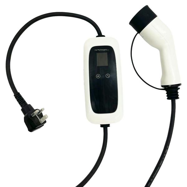 Car-Chargers.com EV Car Charger Type 2 with UK 3 Pin Plug - 5m