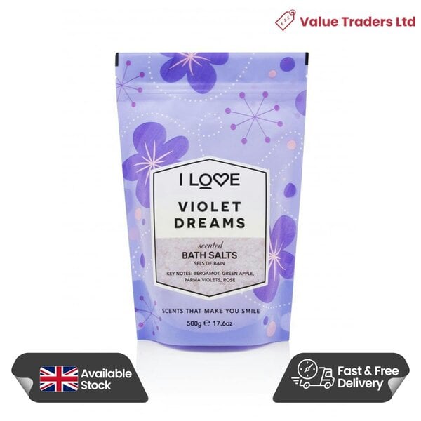 I LOVE Signature Violet Dreams Bath Salts, 500g