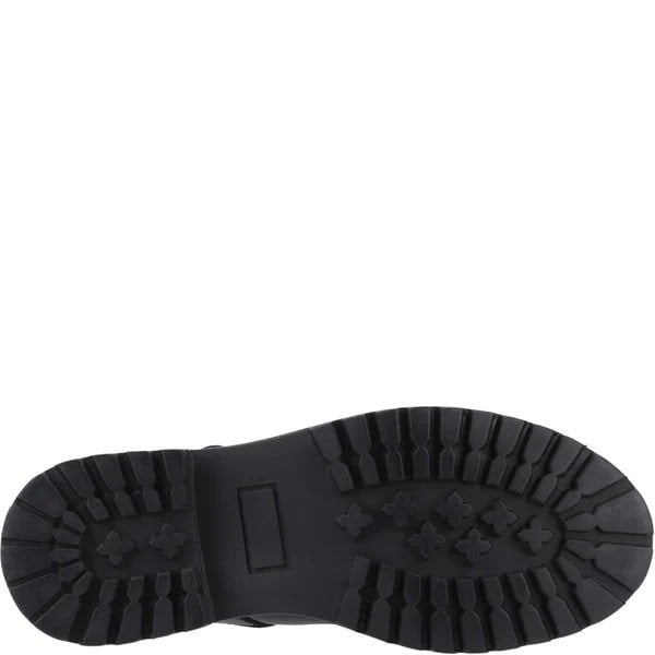 Hush Puppies AURORA Girls School Shoes Black Patent