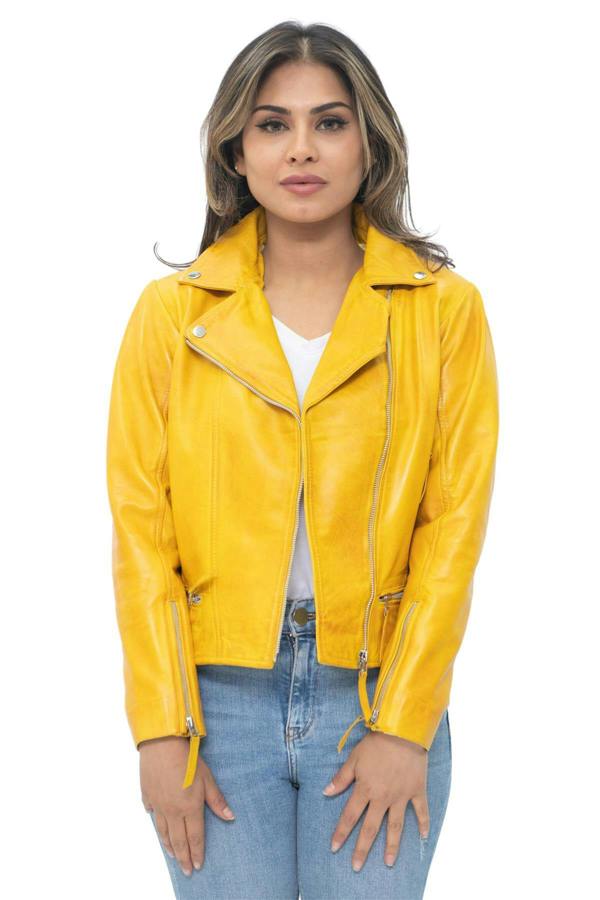 Infinity Leather Womens Leather Biker Jacket-Stockholm