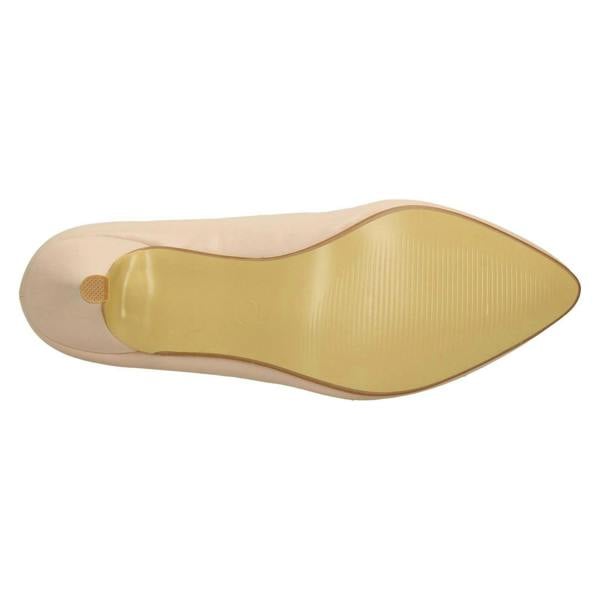 Spot On Ladies Spot On Mid Heel Pointed Toe Court Shoes