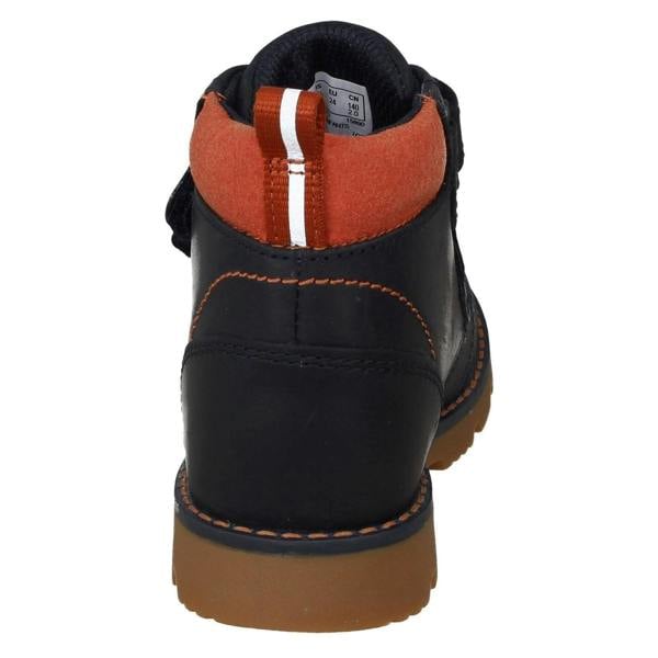 Clarks Boys Clarks Hook & Loop Ankle Boots Heath Strap