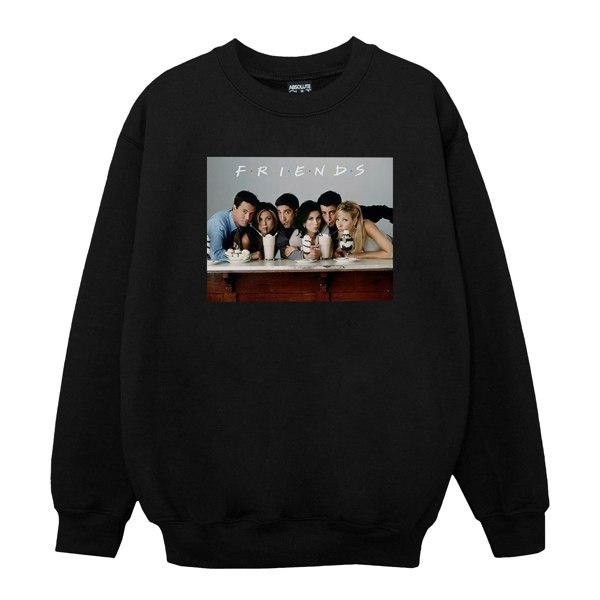 Friends Girls Group Photo Milkshakes Sweatshirt - Black