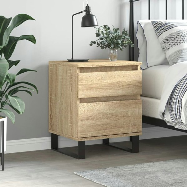 Berkfield Bedside Cabinet Sonoma Oak 40x35x50 cm Engineered Wood
