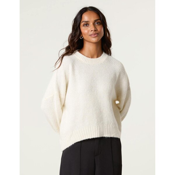 Blue Vanilla Round Neck Sequin Detailed Jumper