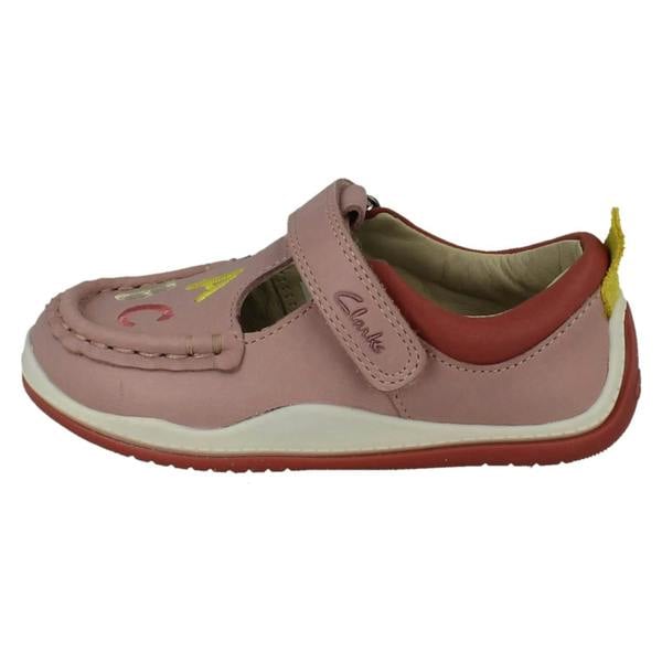Clarks Childrens Clarks T-Bar Shoes Noodle Shine T