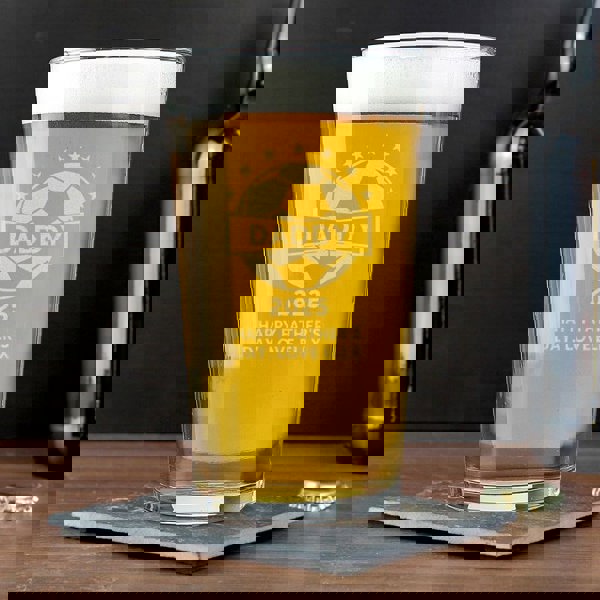 Personalised Memento Company Personalised Football Pint Glass