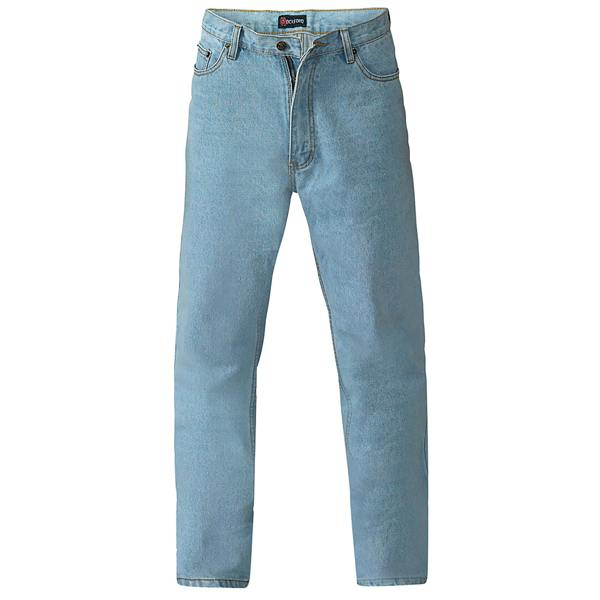 Duke Mens D555 Rockford Denim Comfort Jeans - Bleach - 