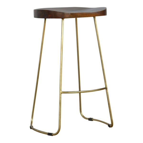 Artisan Furniture Gold Iron Bar Stool