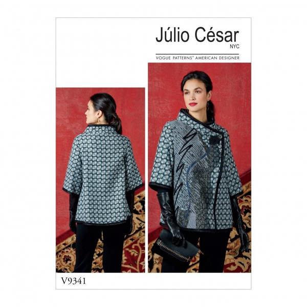 Vogue Sewing Pattern 9341, Jackets for Women, ZZ (LRG-XLG-XXL) - Advanced