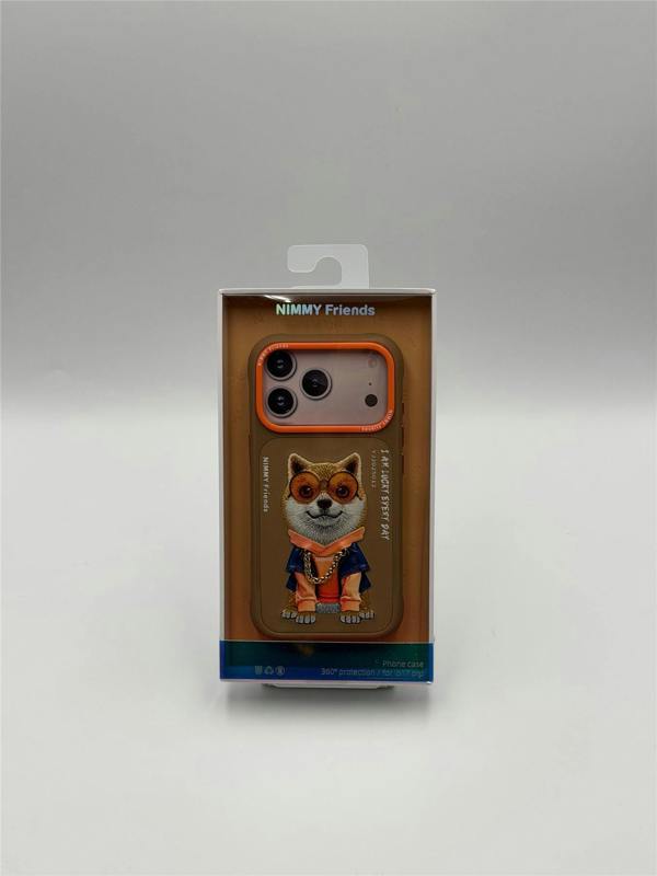 Nimmy Friends Nimmy Glasses Cool Dog Case with MagSafe for iPhone 17 Pro 6.3" Brown Orange - N-YJ-IP17-PRO-012-A