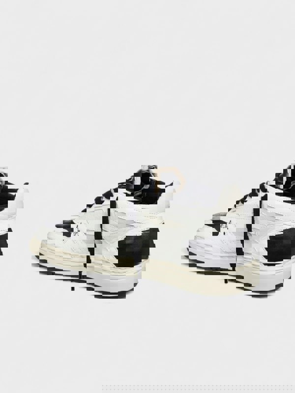 Represent Reptor Low Leather Sneakers White Black