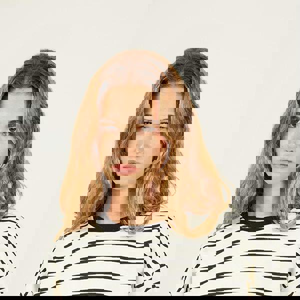 Brave Soul Cream Classic Stripe Crew Neck Sweatshirt - Cream Image 4