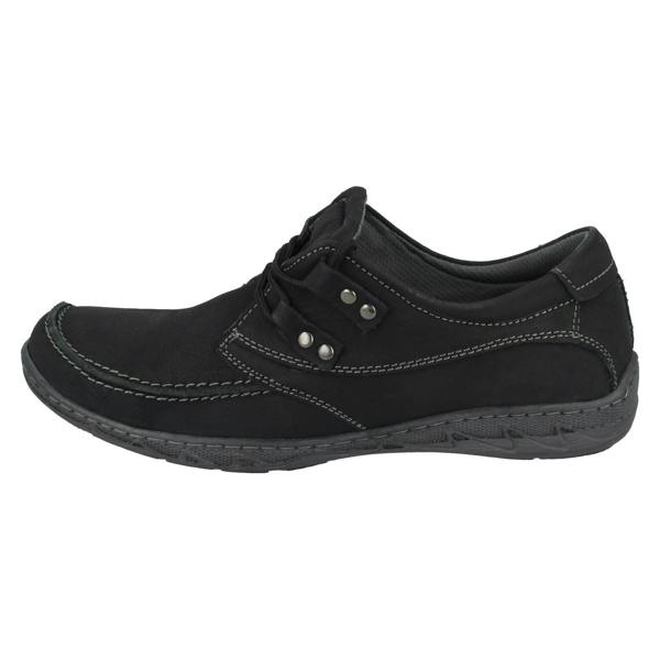 Maverick Mens Maverick Flat Lace Up Shoe With Metal Trim Detail