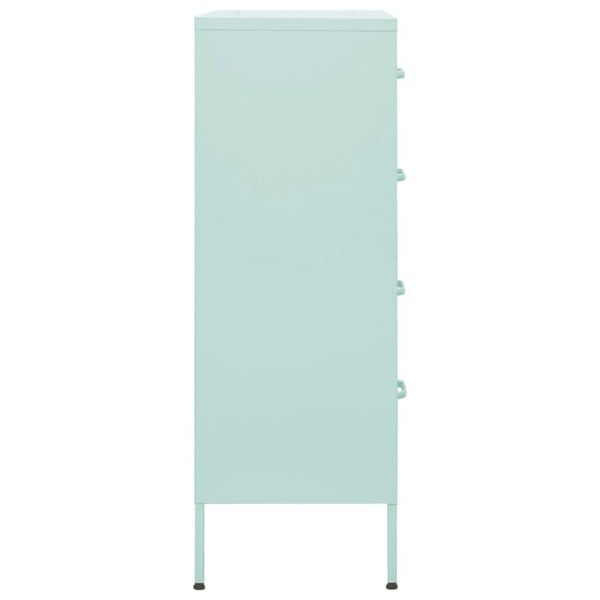 Berkfield Chest of Drawers Mint 80x35x101.5 cm Steel