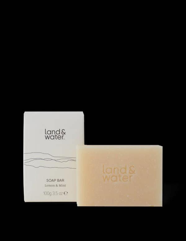 Land & Water 100g Soap Bar - Lemon & Mint
