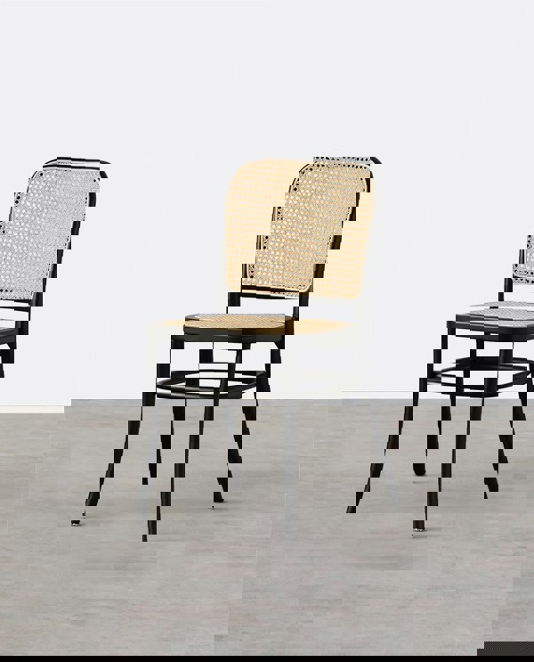 Vanesa Rattan Dining Chair, Oak-Weilai Concept