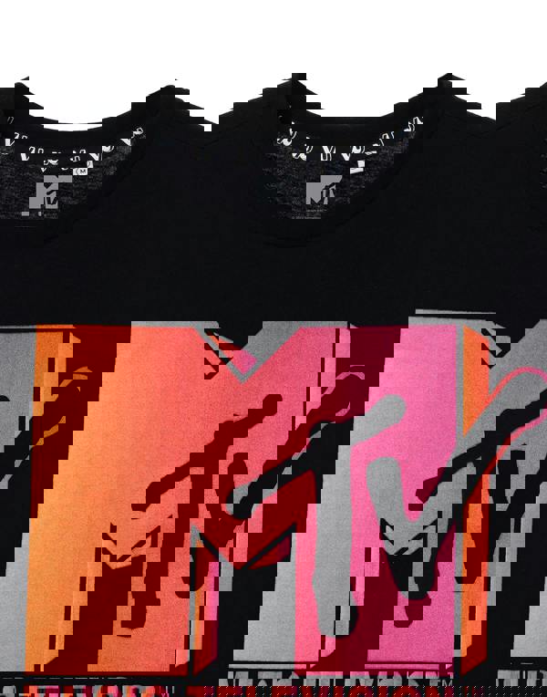 MTV Unisex Black Ombre Short Sleeved T-Shirt