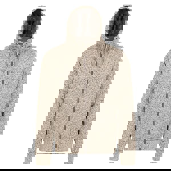 Mountain Warehouse Mens Nevis II Faux Fur Hoodie - Beige - 