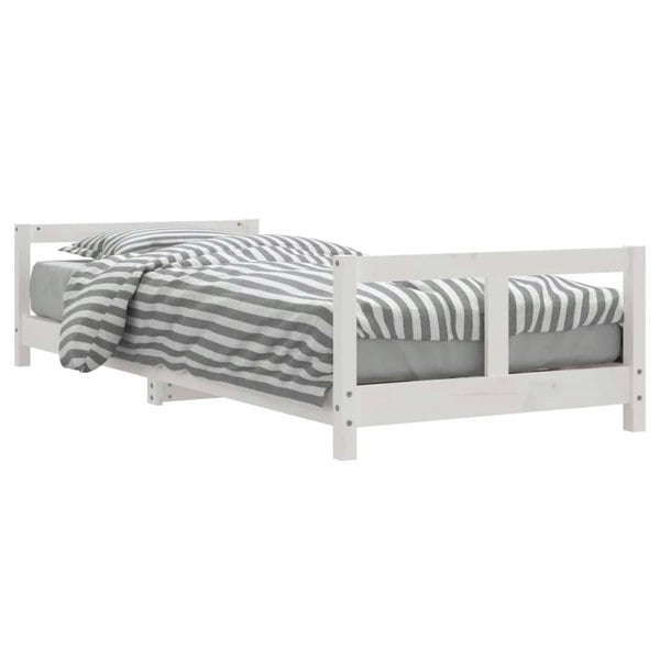 Berkfield Kids Bed Frame White 80x200 cm Solid Wood Pine