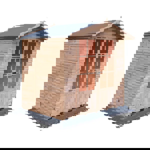 Shire Lumley 7x5 12mm interlock Clad wooden Summerhouse - Best Shed