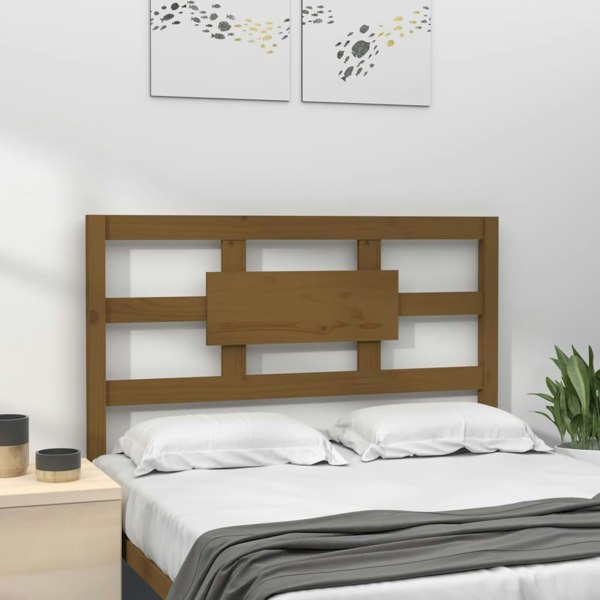 Berkfield Bed Headboard Honey Brown 95.5x4x100 cm Solid Wood Pine