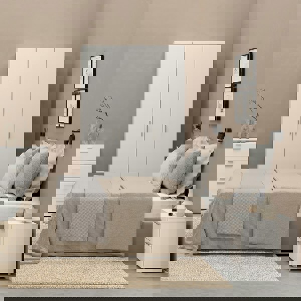 Furniture To Go Pepe Bedside 2 Drawers in White