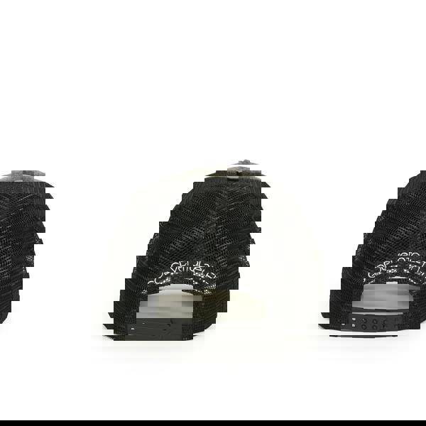 God Given Talent GGT White Logo Acid Wash Distressed Black Denim Mesh Snapback