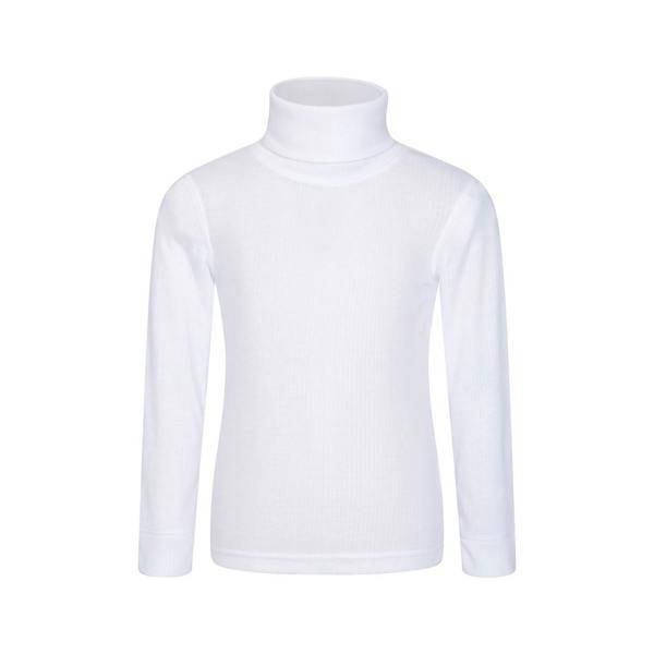 Mountain Warehouse Childrens/Kids Talus Roll Neck Long-Sleeved Top - White - 