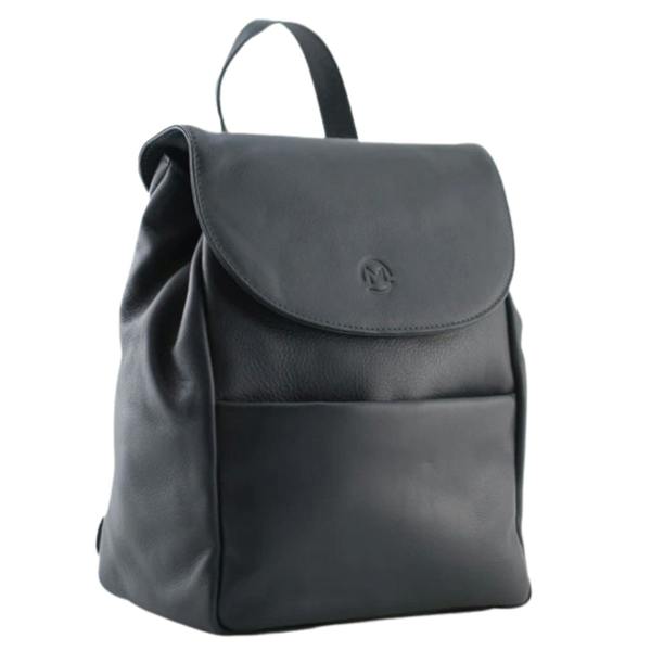 Mala Leather Anishka Plain Leather Small Backpack