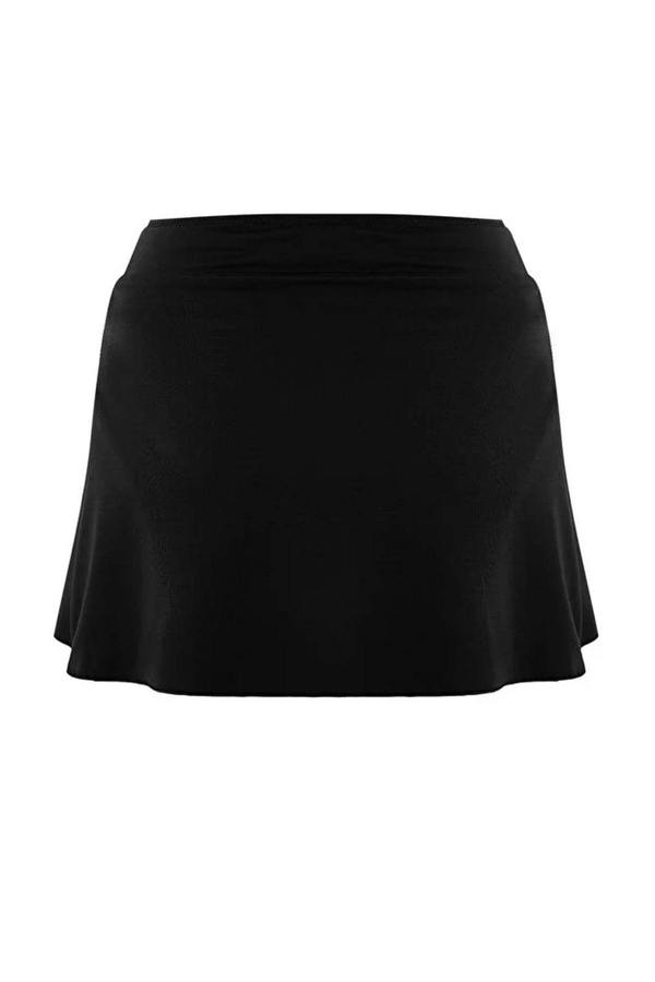 WOVCOR Regular Waist Slit Detail Skirt Bikini Bottom