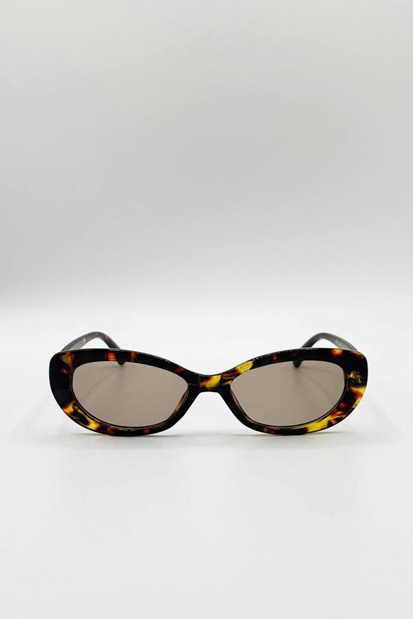 Bow Side Detail Sunglasses In Tortoiseshell - Removeable Bow - svnx