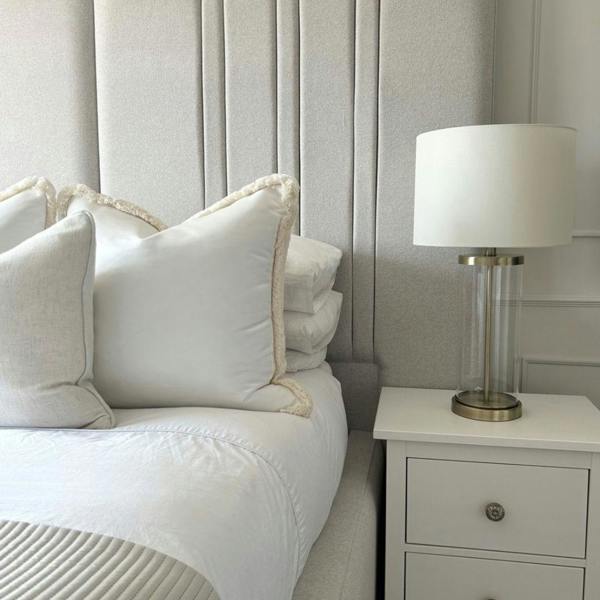 Pagazzi Lighting Adelia Antique Brass & Glass Table Lamp