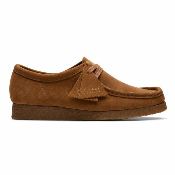 Clarks Originals Wallabee Shoes Cola Suede