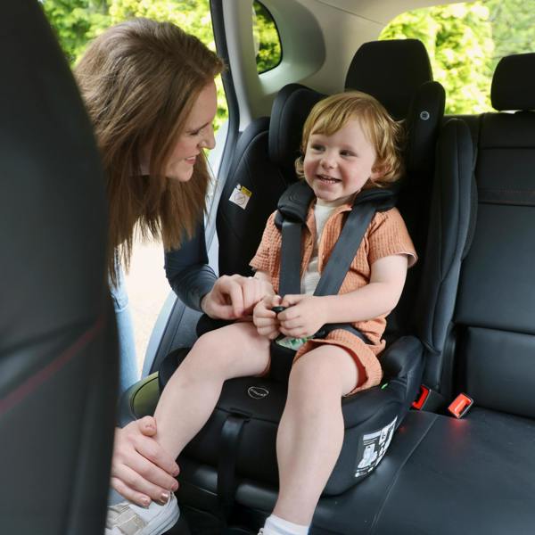 My Babiie MBCS80 Foldable Toddler to Booster R129 Car Seat with ISOFIX - Black