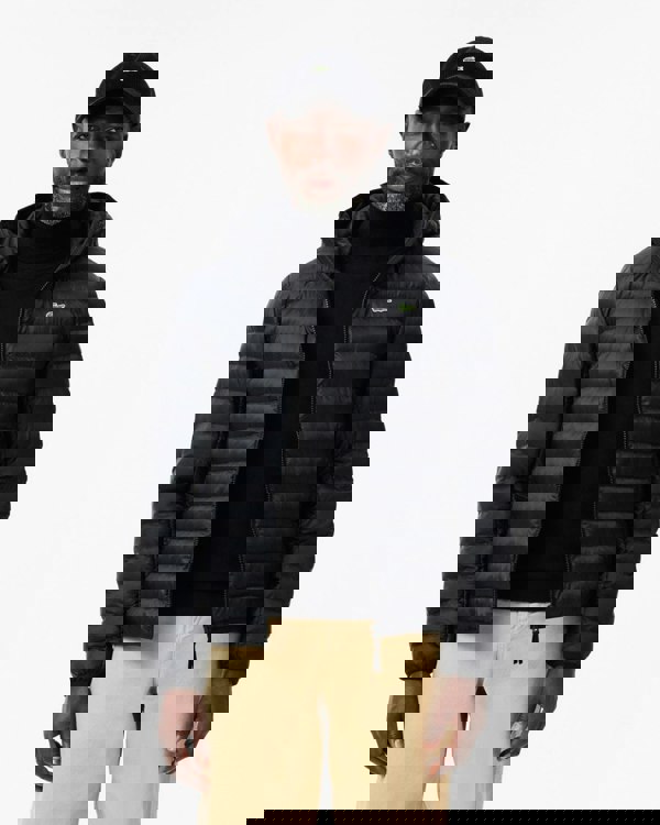 Lacoste Mens Hooded Puffer Jacket BH2909 - Black 031