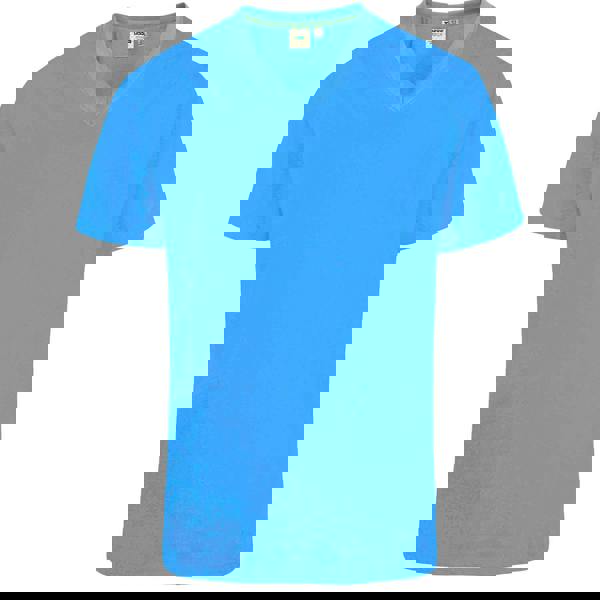 Duke Mens D555 Signature 2 V Neck T-Shirt - Blue - 