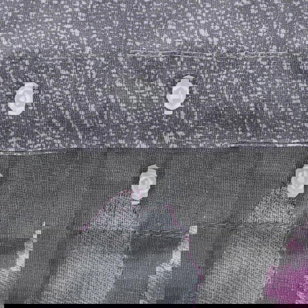 Smart Living Reversible Polycotton Inky Floral Duvet Cover and Pillowcase Set - Grey