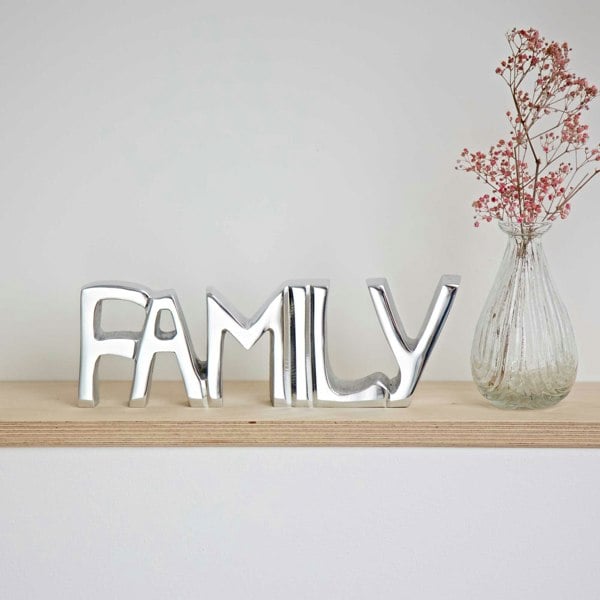 Paper High Recycled Metal Family Sign