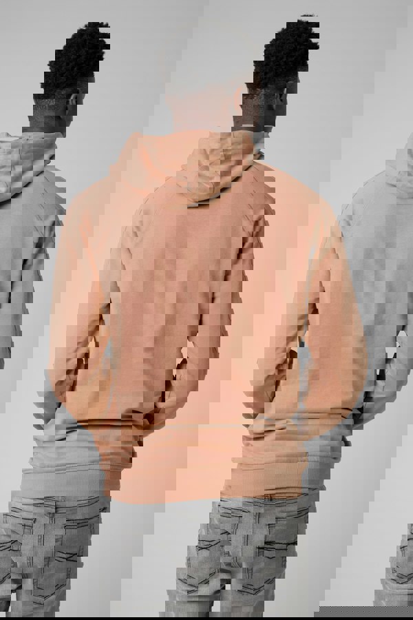 ENORSIA Raglan Sleeve Chest Print Hoodie