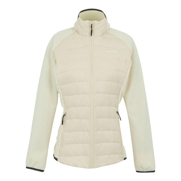 Regatta Womens/Ladies Clumber V Hybrid Jacket - Light Vanilla/Seal Grey