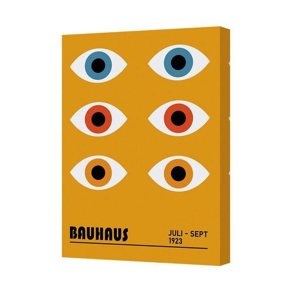 Benjamin Tate Design Bauhaus Eye Pattern Canvas Print 1923 Exhibition Artwork